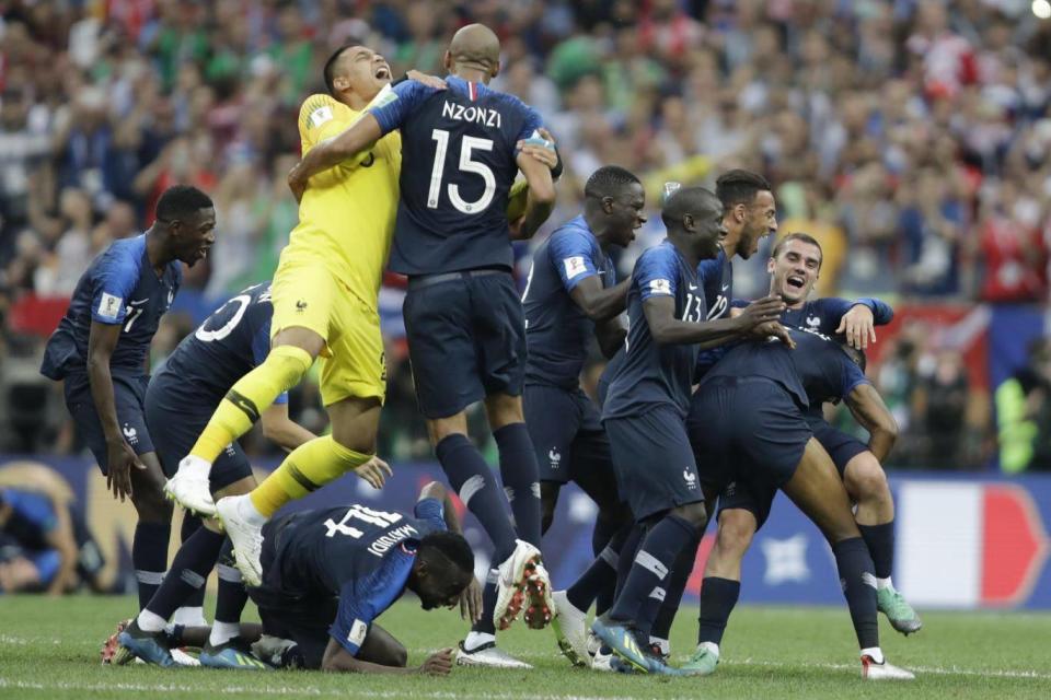 France win their second World Cup after beating Croatia 4-2 (AP)