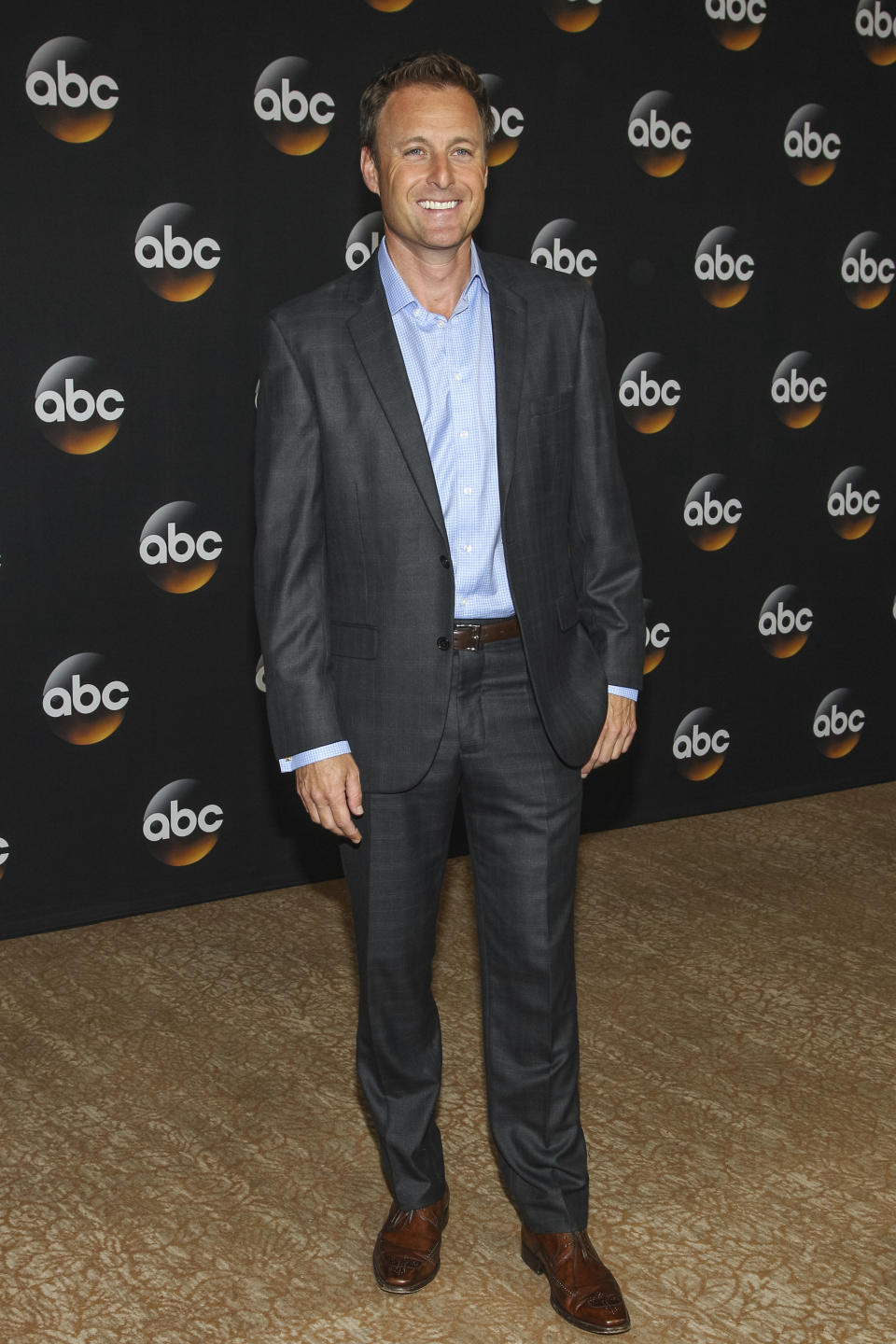 FILE - Chris Harrison attends the Disney/ABC Television Group 2014 Summer TCA on July 15, 2014, in Beverly Hills, Calif. Harrison is stepping aside as host of "The Bachelor" franchise. (Photo by Paul A. Hebert/Invision/AP, File)