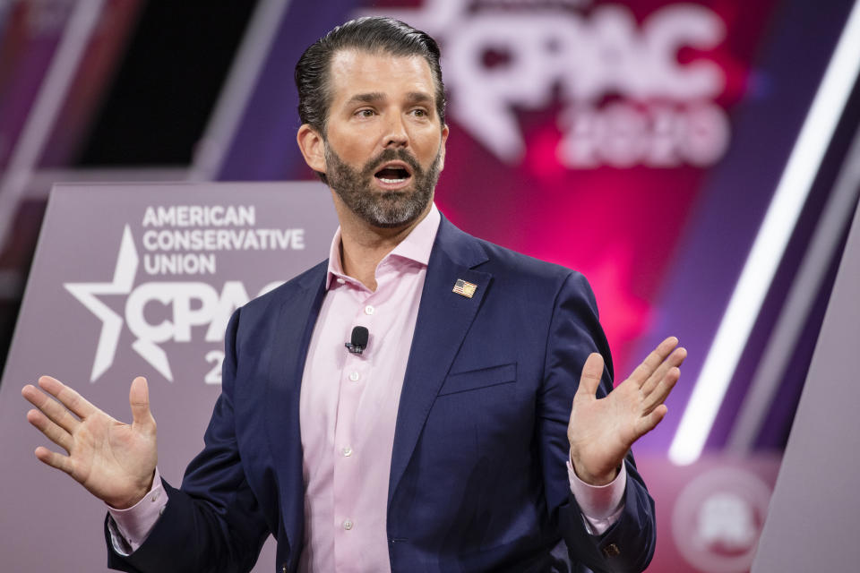 Donald Trump Jr. machte sich einen alten Prank zunutze. (Bild: Samuel Corum/Getty Images)