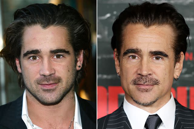 <p>Frederick M. Brown/Getty; Cindy Ord/WireImage</p> Colin Farrell in 2004; in 2024