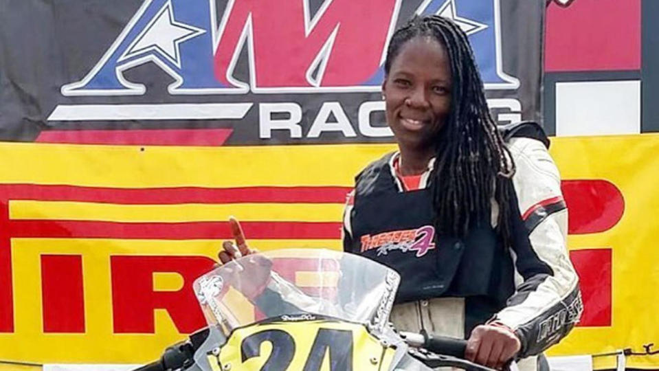 Stuntwoman and motorbike rider Joi Harris. (Credit: Facebook)