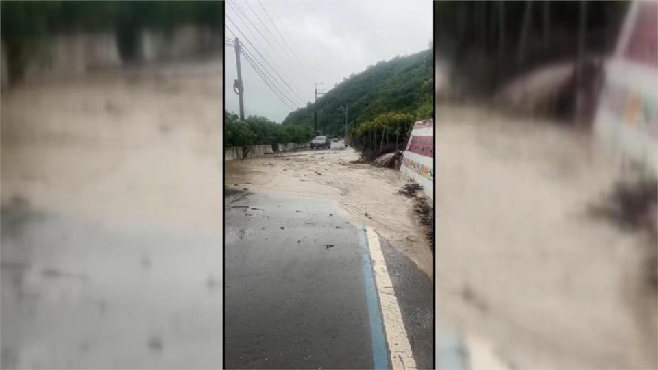 大雷雨炸屏東！　多地淹水嚴重　馬路變「黃河」