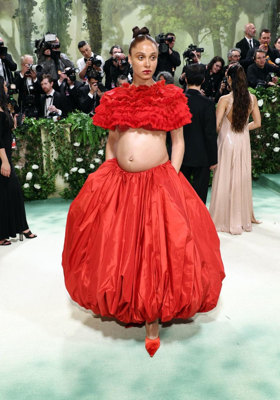 new york, new york may 06 adwoa aboah attends the 2024 met gala celebrating sleeping beauties reawakening fashion at the metropolitan museum of art on may 06, 2024 in new york city photo by jamie mccarthygetty images