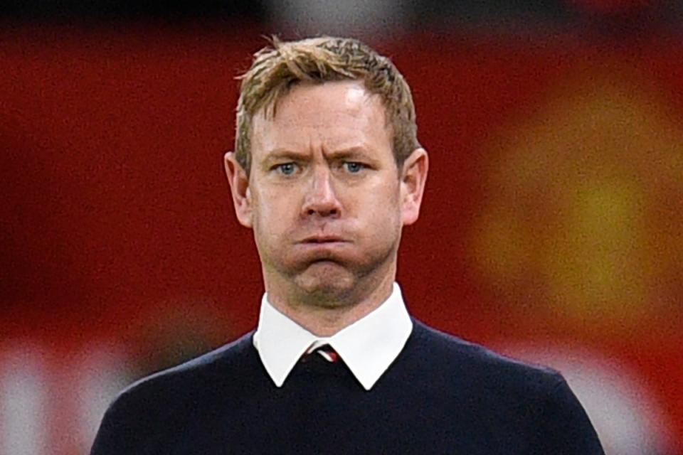 Sacked: Dean Holden has been relieved of his duties as manager of League One Charlton  (AFP via Getty Images)