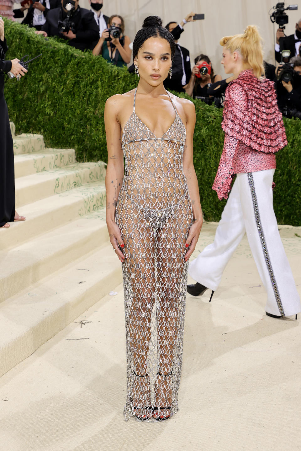 Zoe Kravitz attends The 2021 Met Gala Celebrating In America: A Lexicon Of Fashion at Metropolitan Museum of Art on September 13, 2021 in New York City. (Getty Images)