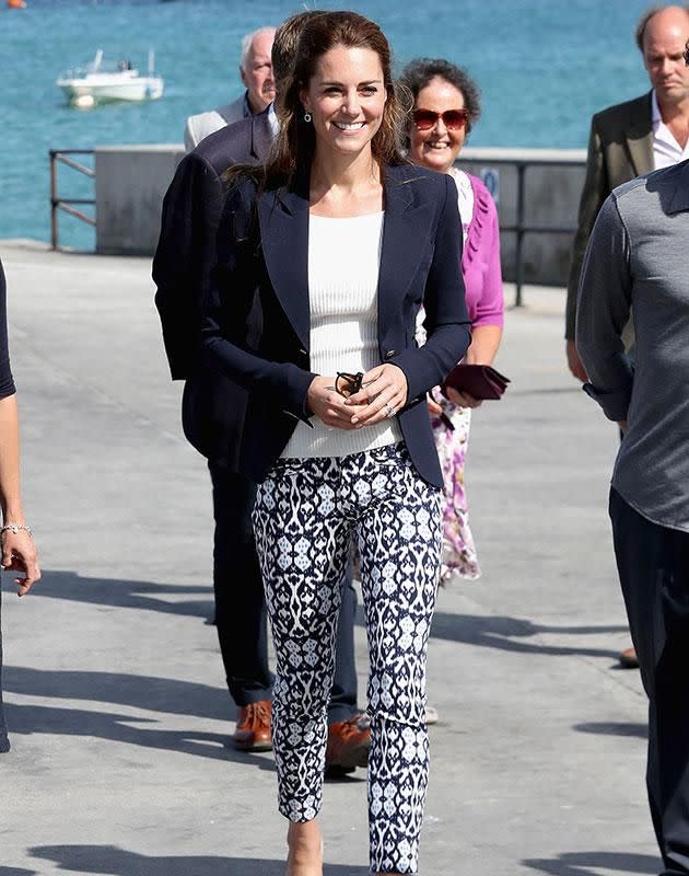 Kate Middleton and her Gap pants. Source: Getty