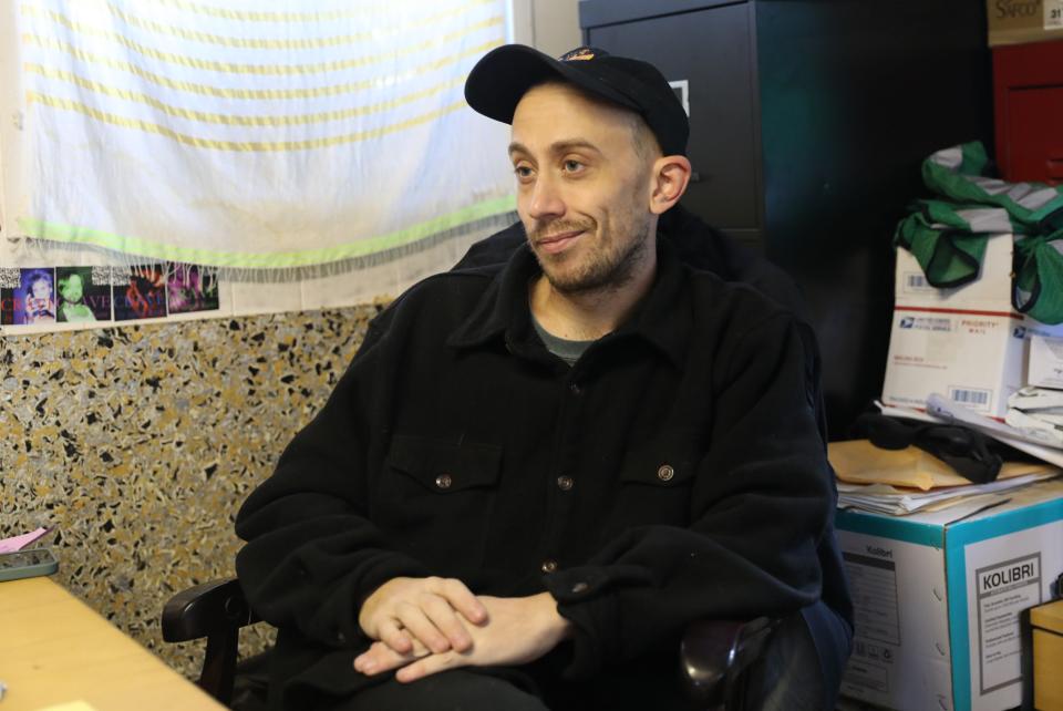 Ryan Castalia, the executive director of Sure We Can, a non-profit recycling center, community space and sustainability hub in Brooklyn, photographed Nov. 16, 2023.