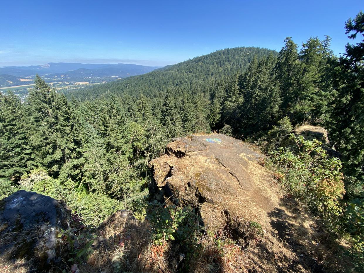 Thurston Hills viewpoint on Plateau Loop Trail.