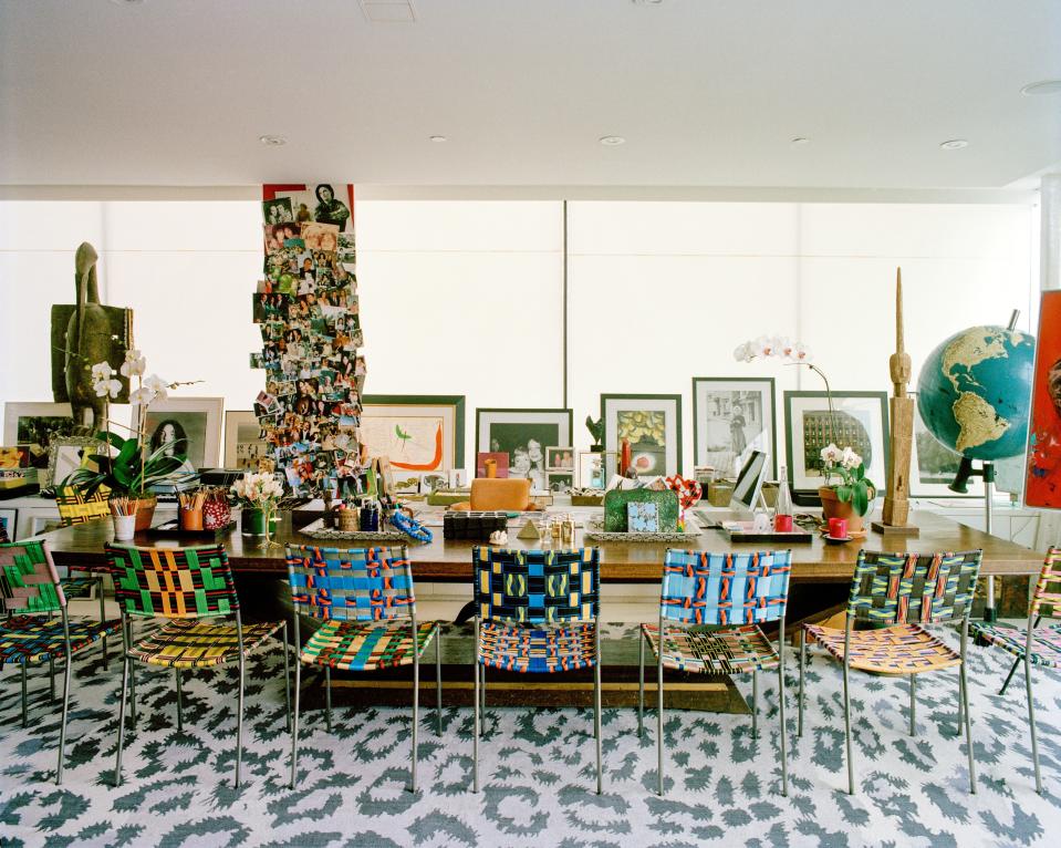 Chairs at Diane von Furstenberg's New York City apartment.