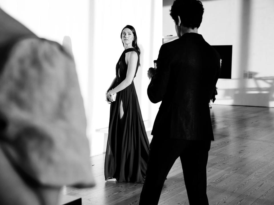 Karlie Kloss poses for a photo at the Whitney Gala.