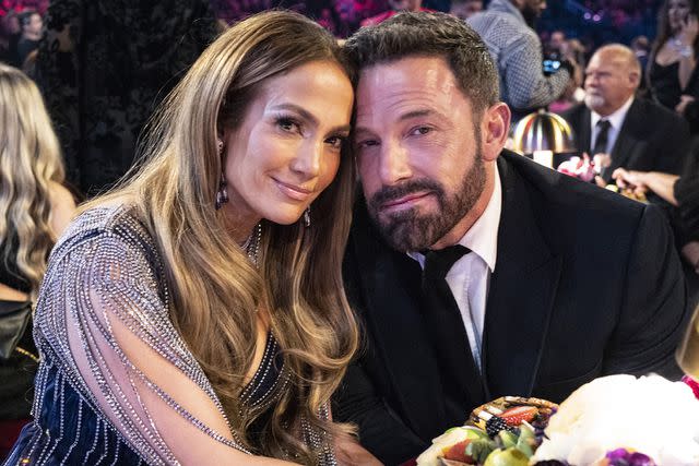 <p>John Shearer/Getty</p> Jennifer Lopez and Ben Affleck at the 2023 Grammy Awards