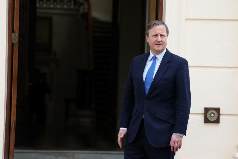 Foreign secretary David Cameron has said that proscribing the force was something ministers were keeping under review (Isabel Infantes/PA Wire)