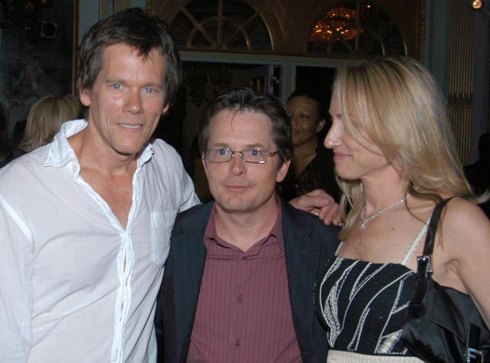 Kevin Bacon, Michael J. Fox, Tracy Pollan, 2007