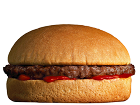 A&W Baby Burger (without cheese). Calories: 240, Fat: 8 g (Saturated Fat 3 g and 0.2 g Trans Fat) Sodium 430 mg, Carbohydrates 29 g, Sugar 5 g. <em>(Photo: A&W)</em>