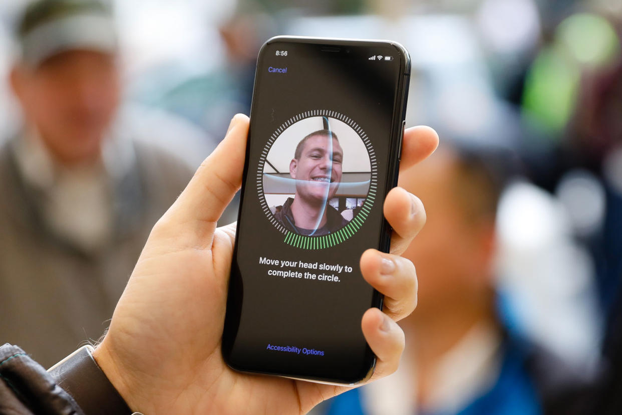 Security: iPhone X uses Face ID facial scanning to unlock the handset: ELIJAH NOUVELAGE/AFP/Getty