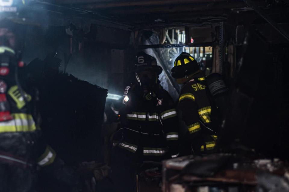A two-alarm fire heavily damaged an Ash Lane home in Sherborn on Thursday.