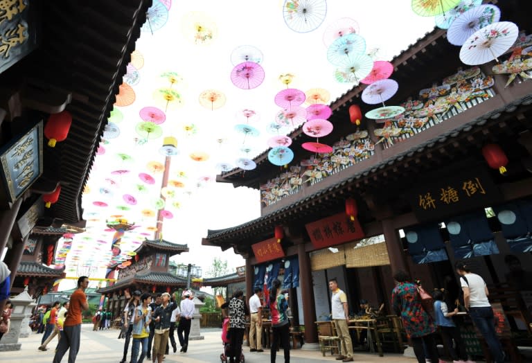 Wanda City in Nanchang, pictured on May 28, 2016 shortly after the theme park opened to visitors for the first time