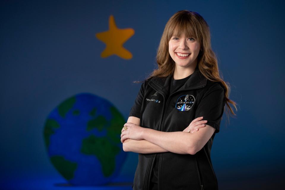 Former St. Jude patient and current St. Jude employee Hayley Arceneaux will be one of four people on the first all-civilian mission to space, scheduled to launch in 2021’s fourth quarter.