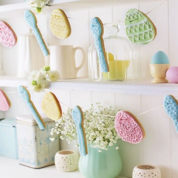 best easter recipes egg and spoon biscuit bunting