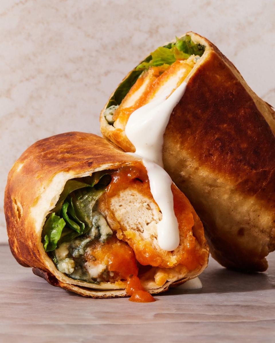 Extra-Crispy Buffalo Chicken Nugget Burrito