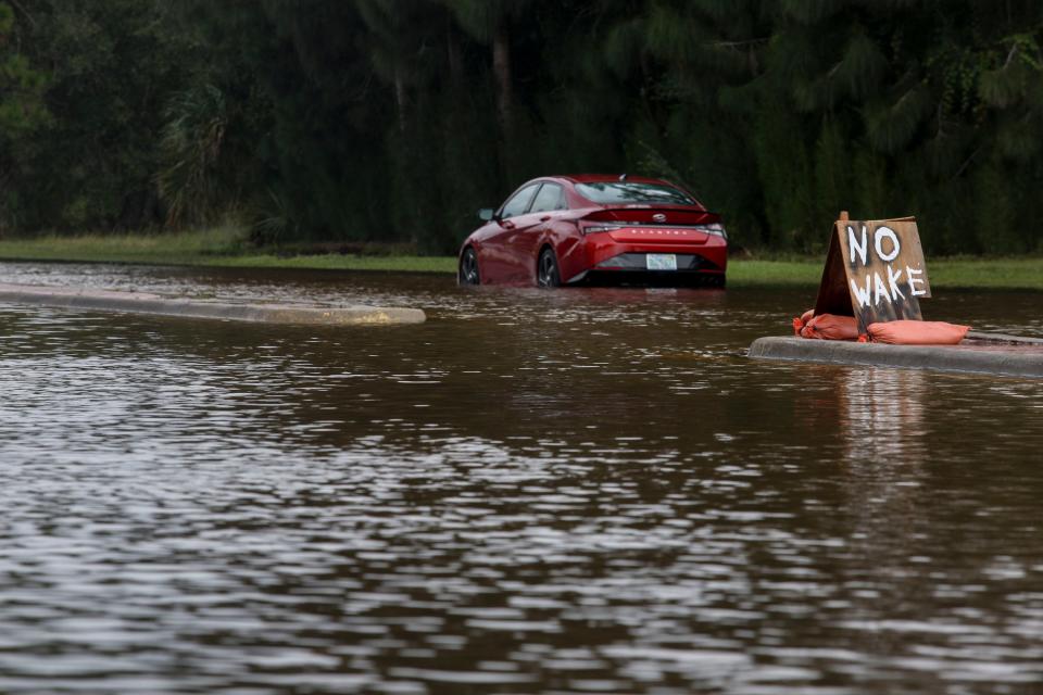 The city of Fellsmere was still heavily flooded Saturday, with Indian River County officials saying the water was draining slowly after the 13-14 inches of the city received Thursday and Friday.