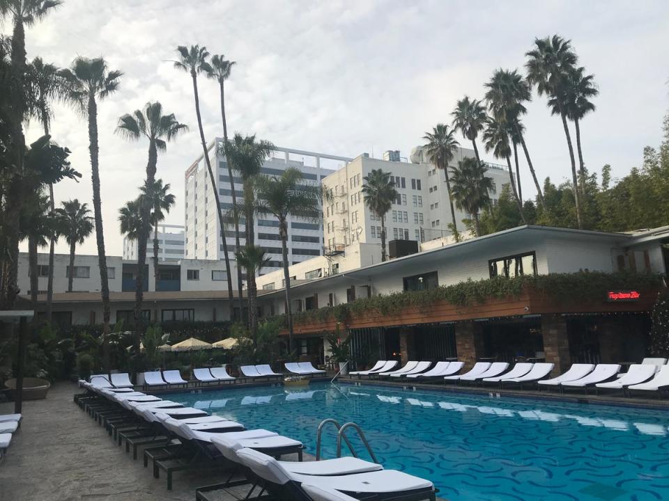 LA digs: Ben works from the Hollywood Roosevelt Hotel (Ben West)