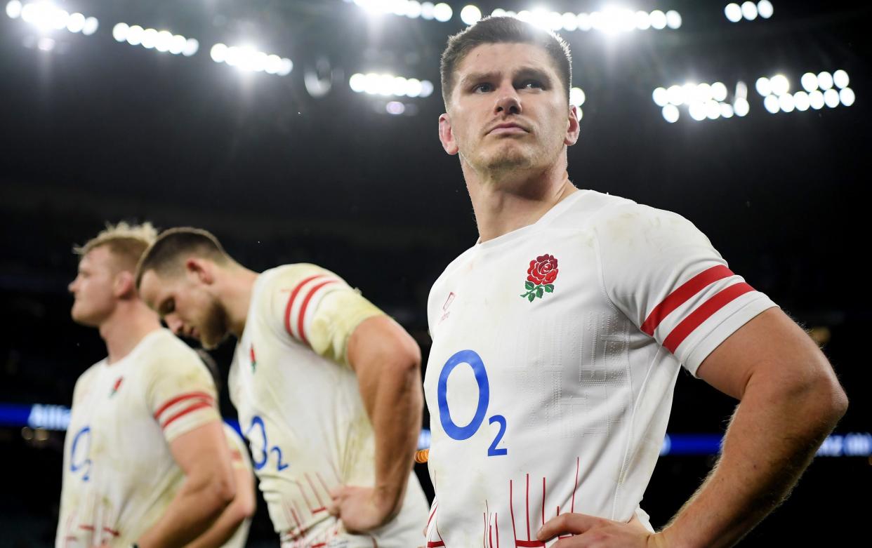 England looks dejected after the Autumn International match between England and South Africa at Twickenham Stadium on November 26, 2022 in London, England - RFU/The RFU Collection via Getty Images