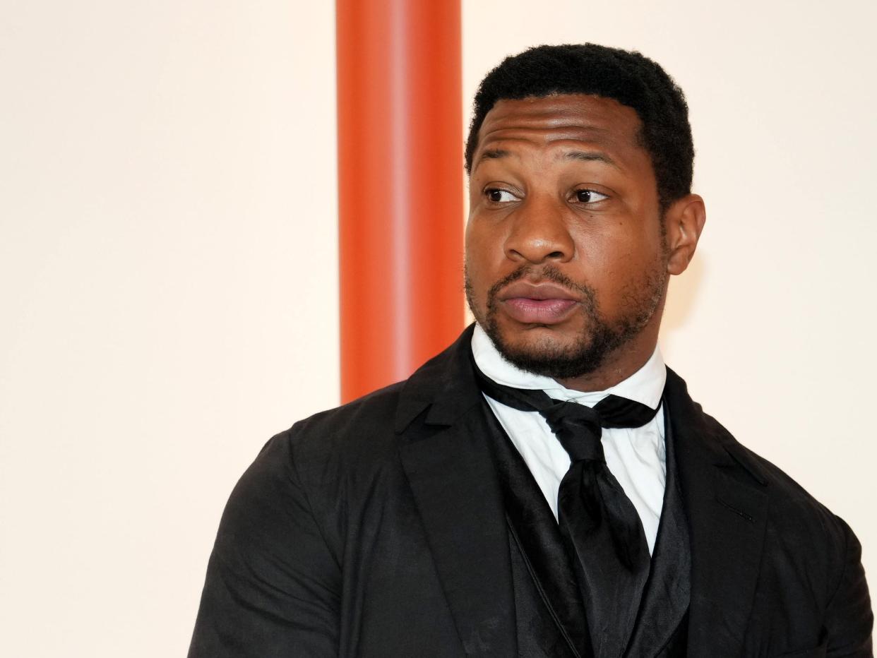 Jonathan Majors at the Oscars in 2023.