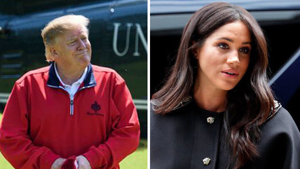 United states president donald trump won't be meeting meghan markle on UK visit.