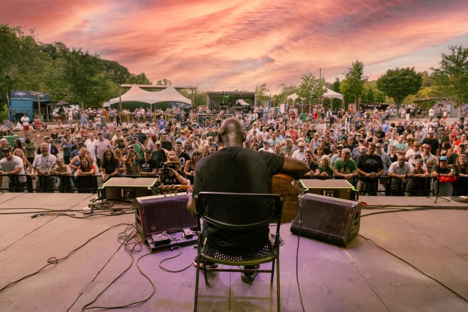 Cedric Burnside onstage at AVLfest. Photo: Fiasco Media*