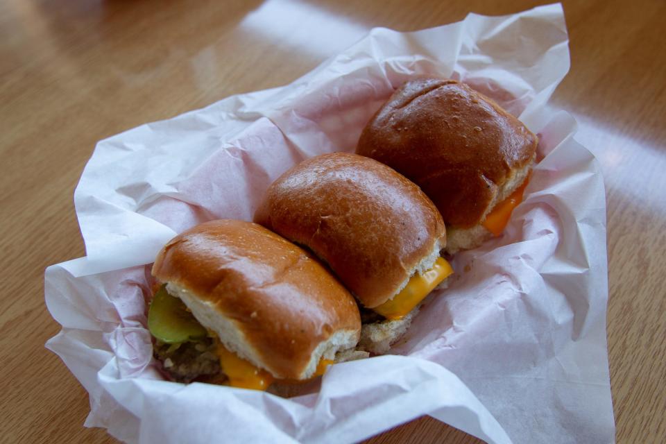 Cheese sliders at Chicago Hamburger Company, Nov. 5, 2019.