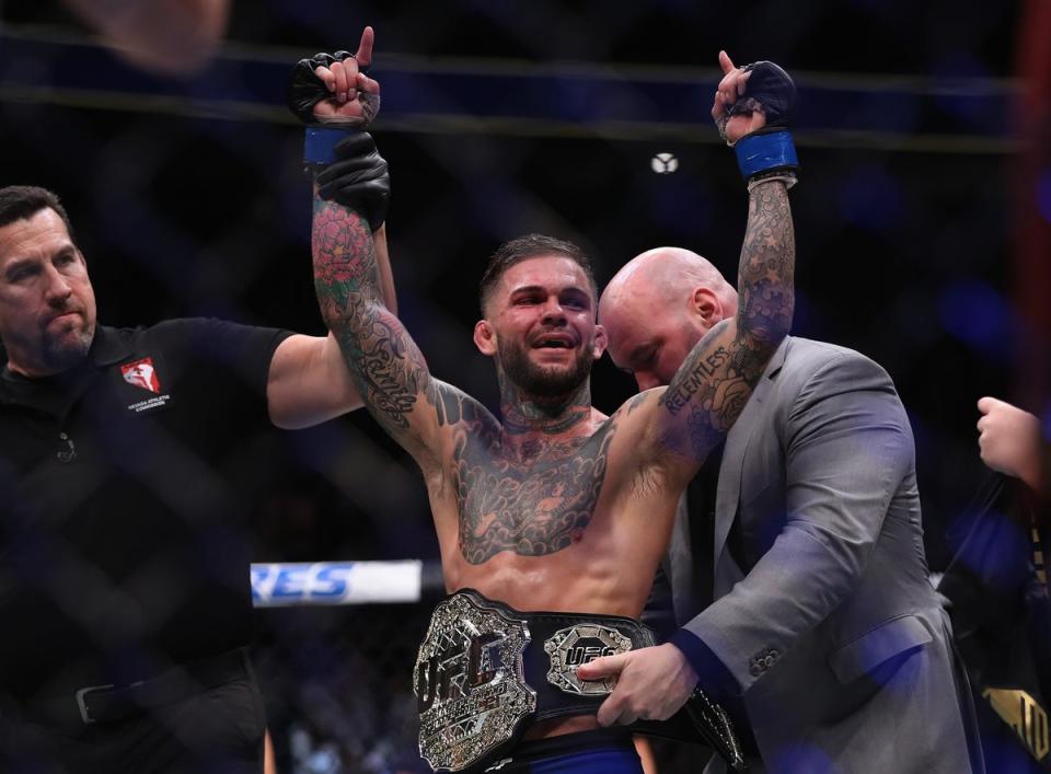 Garbrandt won the UFC bantamweight title with a clinic against Dominick Cruz in 2016 (Getty)