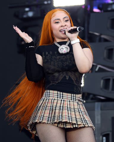<p>Simone Joyner/Getty</p> Ice Spice performs in London in July 2023