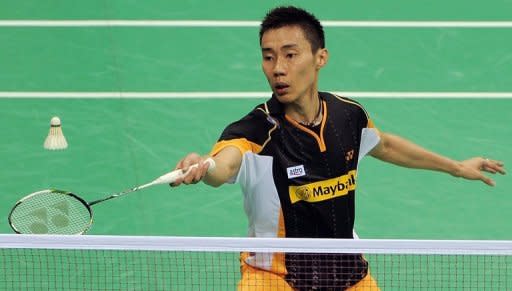 Malaysia's Lee Chong Wei during his men's singles final match at the India Open in New Delhi in April. Injury-hit top seed Lee believes he has given himself a chance of winning his race against time -- and claiming an improbable men's badminton Olympic gold medal