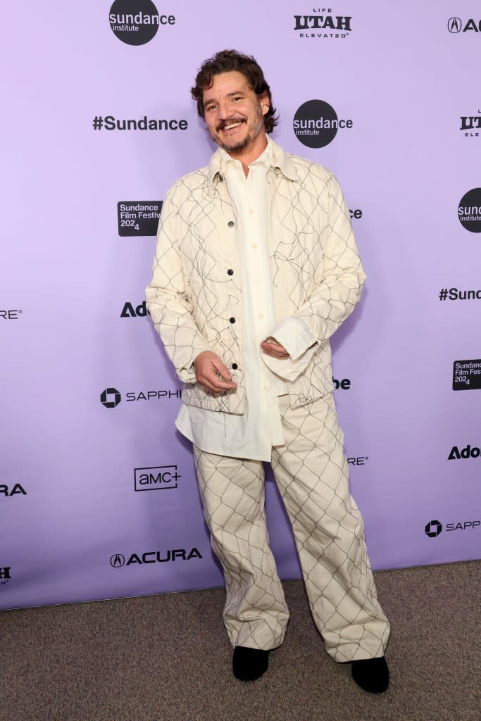 Pedro Pascal attends the "Freaky Tales" Premiere during the 2024 Sundance Film Festival at Eccles Center Theatre on January 18, 2024 in Park City, Utah