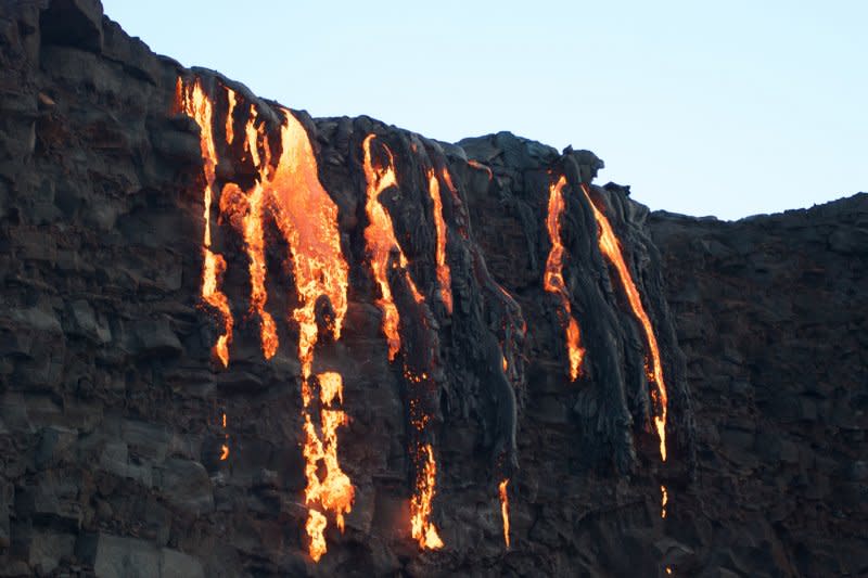 夏威夷的火山融岩（AP）