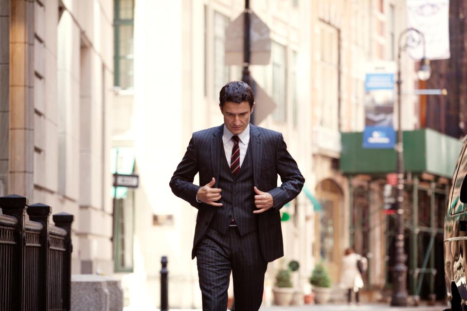 man in three piece suit