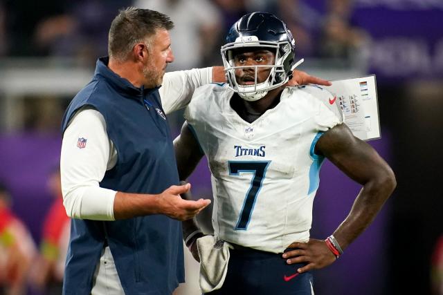 Malik Willis, Mike Vrabel talk Titans QB's preseason Week 3 showing