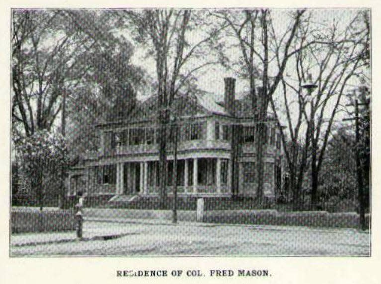 The home of a Colonel Fred Mason was once located on corner of Spring and Summer streets.