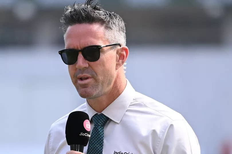 Kevin Pietersen wearing a very similar plastic ring at a recent Test Match in India -Credit:(Photo by Stu Forster/Getty Images)