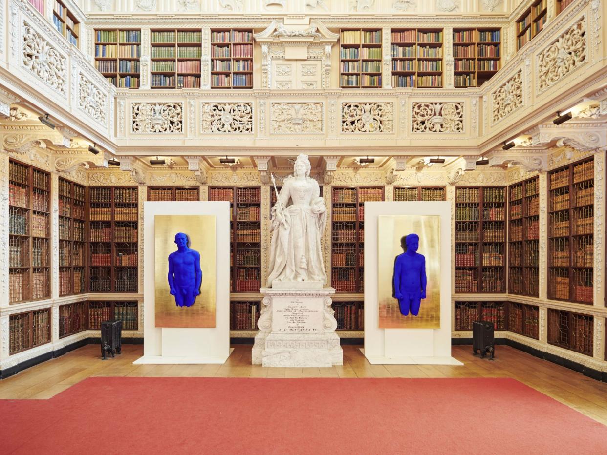 Yves Klein, 'Relief Portrait of Arman' and 'Relief Portrait of Claude Pascal' at Blenheim Palace: The Estate of Yves Klein, ADAGP, Paris/DACS