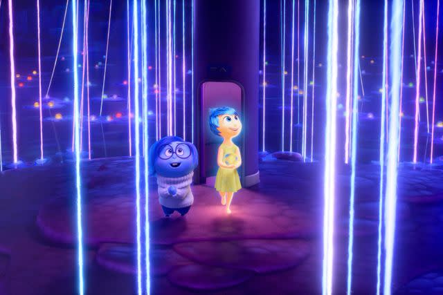 <p>Disney/Pixar</p> Joy and Sadness in 'Inside Out 2'.