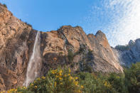 <p>Bridalveil Fall in Yosemite Valley, Yosemite National Park, Calif. (Photo: Jorge Villalba/E+/Getty Images) </p>