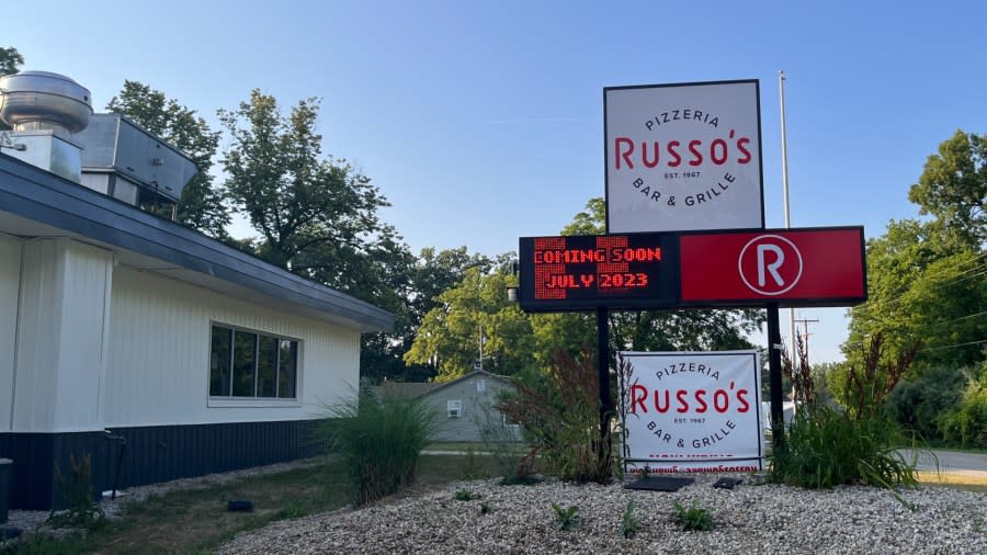 The new Russo's Pizzeria Bar & Grille location opening on Patterson Road near Gun Lake in Wayland Township. (July 4, 2023)