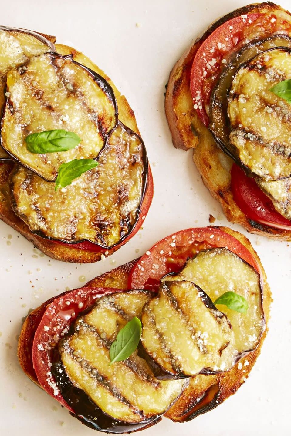 Tomato-Eggplant Tartine