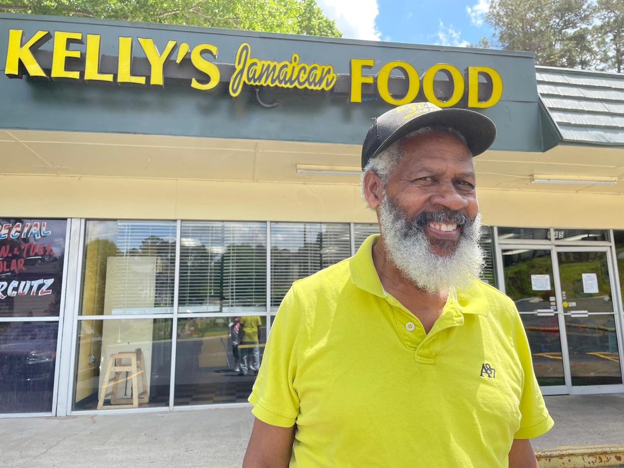Kelbourne "Kelly" Codling is shown in this photo taken on April 25, 2022. Codling is the owner and chef at Kelly's Authentic Jamaican Food, which has been in business in Athens, Ga., since 1998.