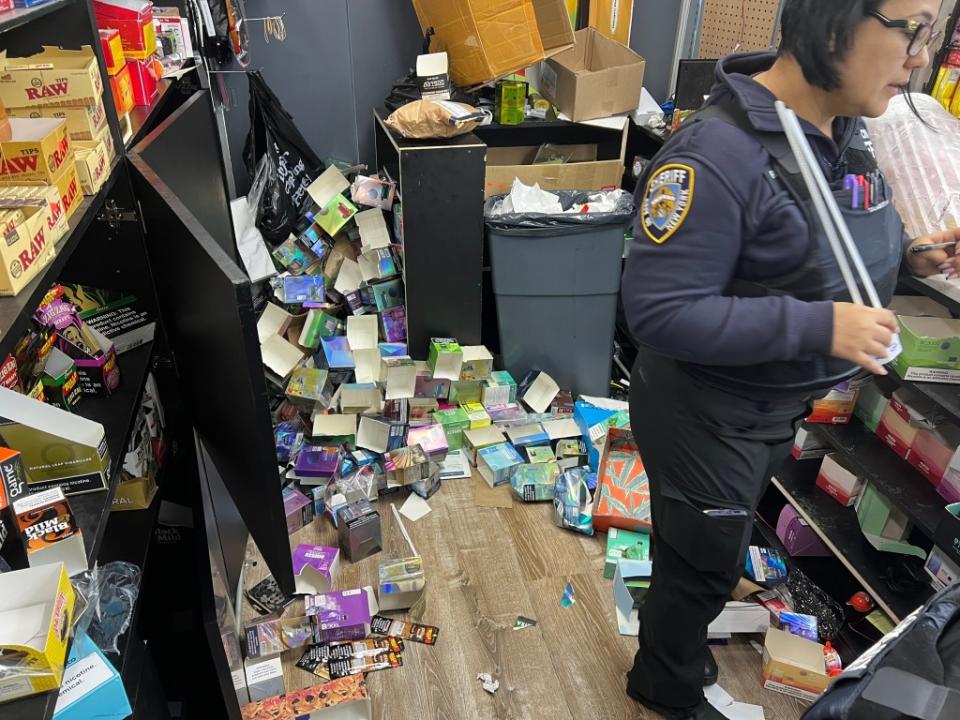 New York City landlords under threat of $10,000 fines have moved to evict 75 retail tenants who were selling cannabis without a license, city officials said Tuesday. Council Member Robert Holden