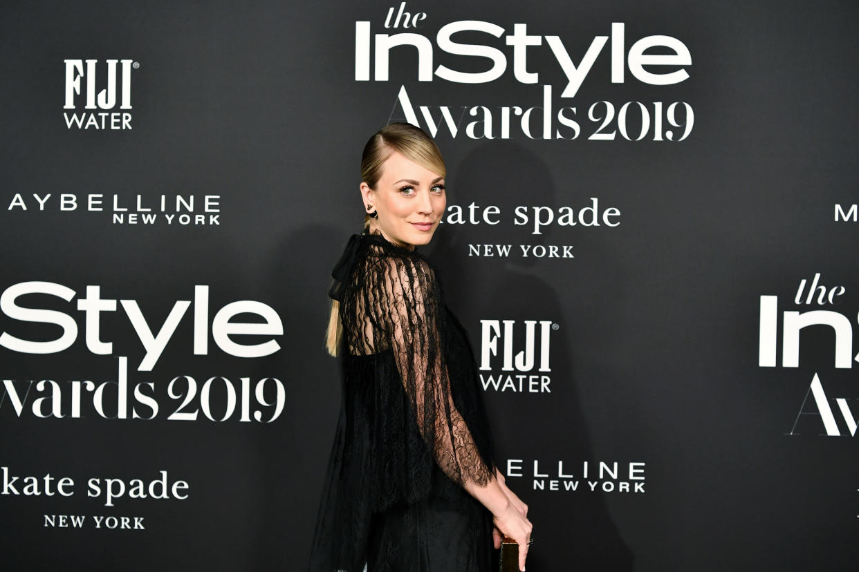 LOS ANGELES, CALIFORNIA - OCTOBER 21: Kaley Cuoco attends the 2019 InStyle Awards at The Getty Center on October 21, 2019 in Los Angeles, California. (Photo by Amy Sussman/FilmMagic)