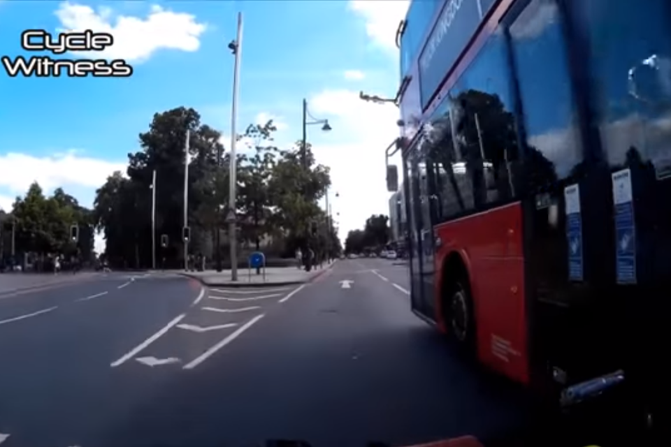 The cyclist was angered after an