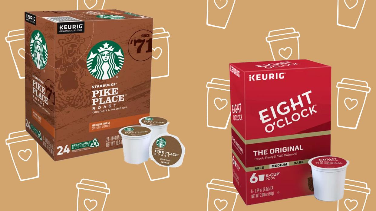 Grab K-Cups from much-loved brands like Starbucks.